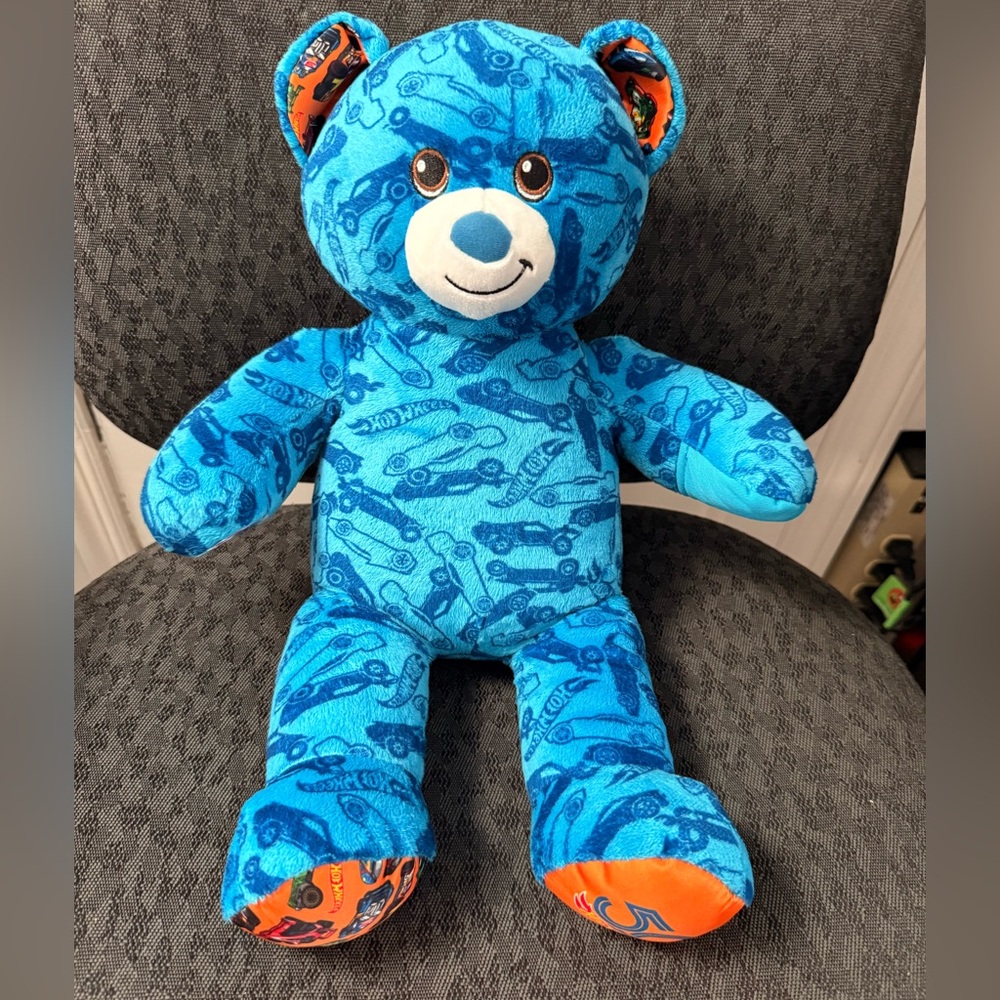 “Hot Wheels”BAB” -50th Anniv Edition-Blue - CuddlyTeddy Bear:Boys/Girls 3+